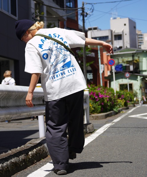 MANASTASH（マナスタッシュ）の「MANASTASH/マナスタッシュ/CiTee FISHING CLUB/シティーフィッシングクラブ（Tシャツ/カットソー・メンズ・ブルー/ホワイト/ブラック・S/L/M/XL）」の11枚目の写真