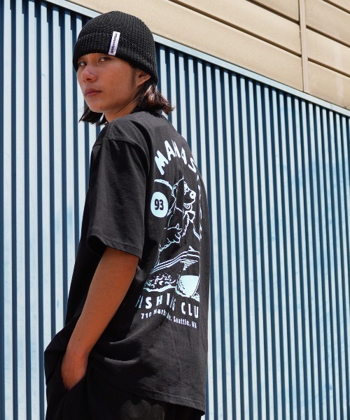 MANASTASH（マナスタッシュ）の「MANASTASH/マナスタッシュ/CiTee FISHING CLUB/シティーフィッシングクラブ（Tシャツ/カットソー・メンズ・ブルー/ホワイト/ブラック・S/L/M/XL）」の7枚目の写真