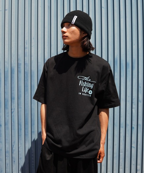 MANASTASH（マナスタッシュ）の「MANASTASH/マナスタッシュ/CiTee FISHING CLUB/シティーフィッシングクラブ（Tシャツ/カットソー・メンズ・ブルー/ホワイト/ブラック・S/L/M/XL）」の8枚目の写真