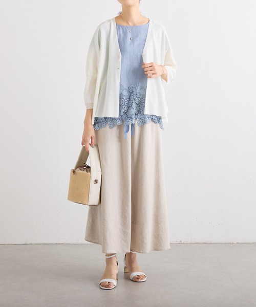 BEARDSLEY（ビアズリー）の「リネンフレアースカート（スカート・レディース・ベージュ/ブラック・S/M）」の19枚目の写真