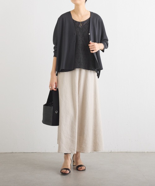 BEARDSLEY（ビアズリー）の「リネンフレアースカート（スカート・レディース・ベージュ/ブラック・S/M）」の20枚目の写真