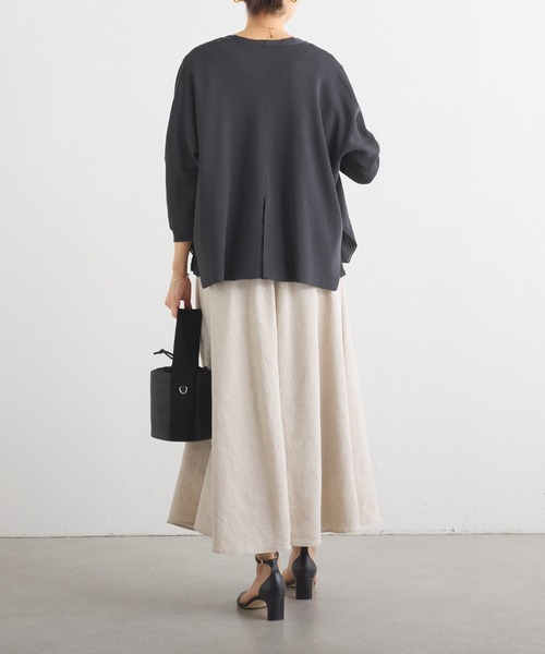 BEARDSLEY（ビアズリー）の「リネンフレアースカート（スカート・レディース・ベージュ/ブラック・S/M）」の21枚目の写真