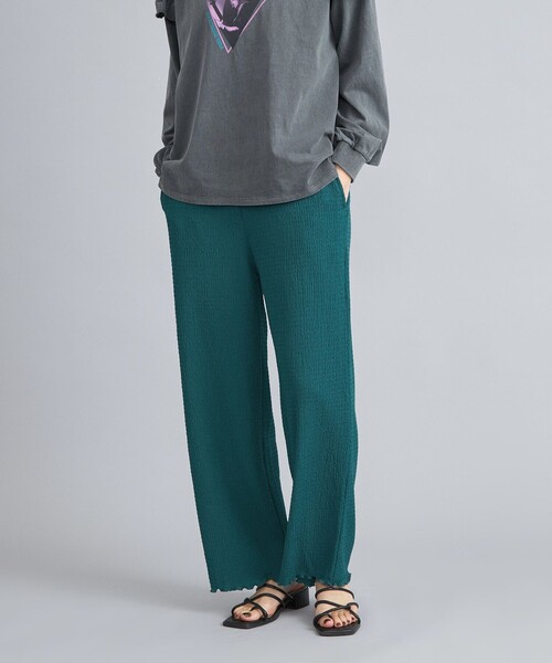 coen(コーエン)の「ポコポコイージーワイドパンツ(その他パンツ・レディース・ブラック/ナチュラル/オレンジ/ケリーグリーン・M/L)」の3枚目の写真