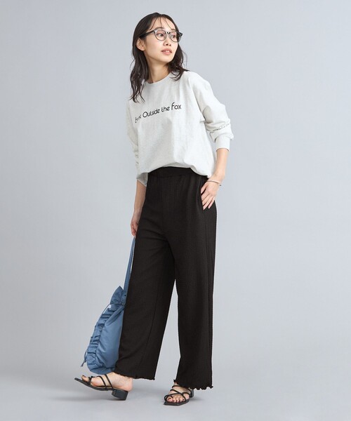 coen(コーエン)の「ポコポコイージーワイドパンツ(その他パンツ・レディース・ブラック/ナチュラル/オレンジ/ケリーグリーン・M/L)」の6枚目の写真