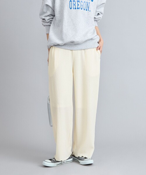 coen(コーエン)の「ポコポコイージーワイドパンツ(その他パンツ・レディース・ブラック/ナチュラル/オレンジ/ケリーグリーン・M/L)」の8枚目の写真