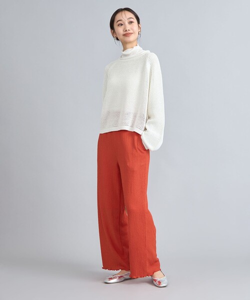 coen(コーエン)の「ポコポコイージーワイドパンツ(その他パンツ・レディース・ブラック/ナチュラル/オレンジ/ケリーグリーン・M/L)」の15枚目の写真