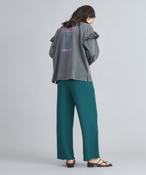 coen(コーエン)の「ポコポコイージーワイドパンツ(その他パンツ・レディース・ブラック/ナチュラル/オレンジ/ケリーグリーン・M/L)」の22枚目の写真