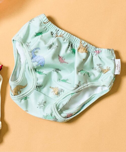 apres les cours(アプレレクール)の「【リンク/UVカット】水遊びベビーブルマ(水着・キッズ・アイボリー/ミント・80/70)」の1枚目の写真