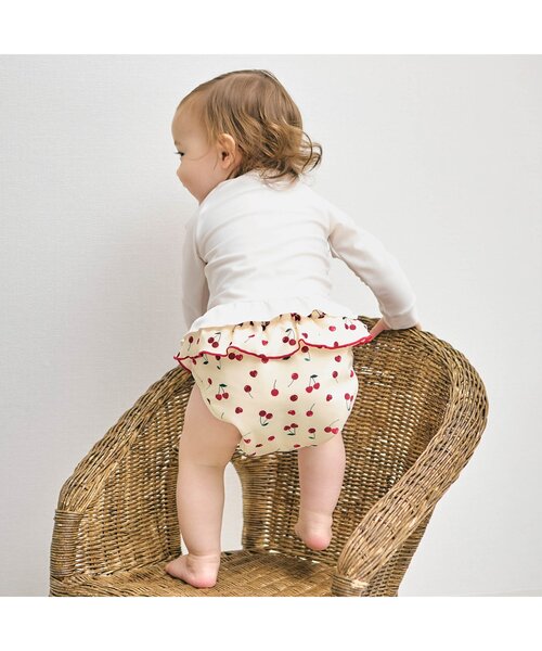 apres les cours(アプレレクール)の「【リンク/UVカット】水遊びベビーブルマ(水着・キッズ・アイボリー/ミント・80/70)」の4枚目の写真