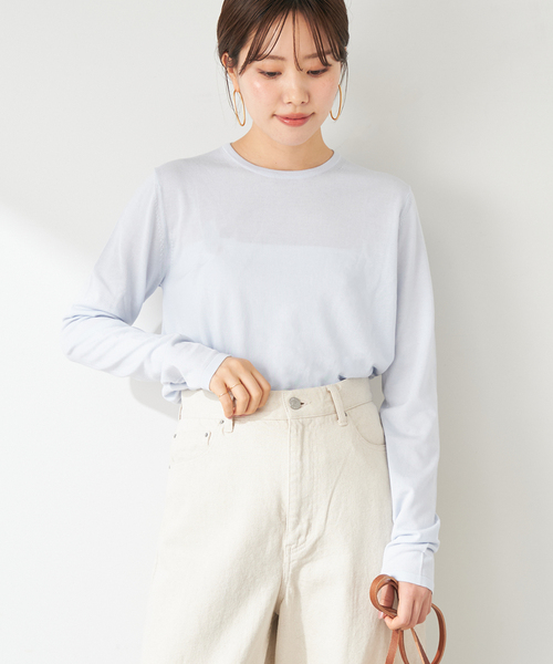 plage（プラージュ）の「Crew Neck Fine ニット（ニット/セーター