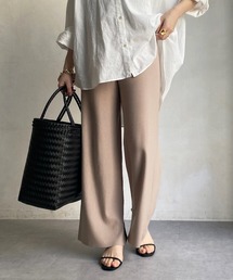 スリットニットパンツ