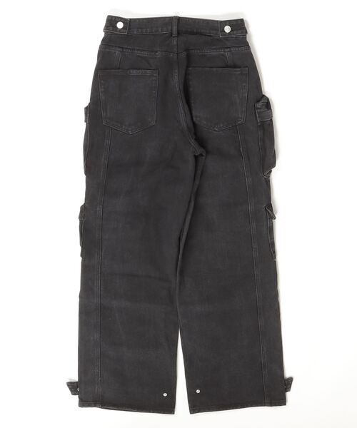 XU(エックスユー)の「ストリートファッション XU エックスユー pocket denim wide pants オーバーサイズ デニム ジーンズ ジーパン ワイドパンツ カーゴパンツ カーゴデニム 韓国ファッション 韓国ストリート(デニムパンツ・メンズ・ブラック/ブルー・ONE SIZE)」の17枚目の写真