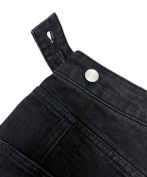 XU(エックスユー)の「ストリートファッション XU エックスユー pocket denim wide pants オーバーサイズ デニム ジーンズ ジーパン ワイドパンツ カーゴパンツ カーゴデニム 韓国ファッション 韓国ストリート(デニムパンツ・メンズ・ブラック/ブルー・ONE SIZE)」の4枚目の写真