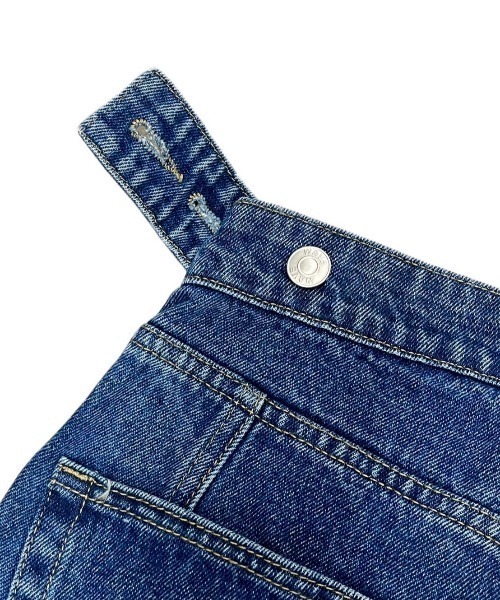 XU(エックスユー)の「ストリートファッション XU エックスユー pocket denim wide pants オーバーサイズ デニム ジーンズ ジーパン ワイドパンツ カーゴパンツ カーゴデニム 韓国ファッション 韓国ストリート(デニムパンツ・メンズ・ブラック/ブルー・ONE SIZE)」の8枚目の写真