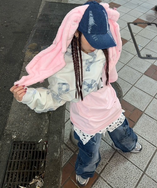 XU(エックスユー)の「ストリートファッション XU エックスユー pocket denim wide pants オーバーサイズ デニム ジーンズ ジーパン ワイドパンツ カーゴパンツ カーゴデニム 韓国ファッション 韓国ストリート(デニムパンツ・メンズ・ブラック/ブルー・ONE SIZE)」の13枚目の写真