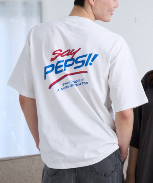 Ada.（エイダ）の「【DISCUS×PEPSI】バックプリント ルーズ 半袖T（Tシャツ/カットソー・メンズ・ブラック/ホワイト系/レッド系その他/ブルー系その他・M）」の4枚目の写真