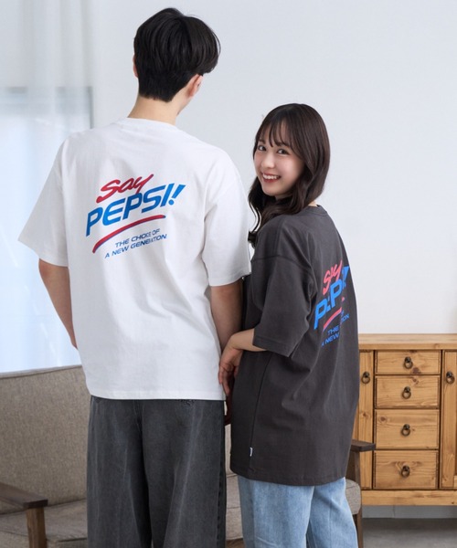 Ada.（エイダ）の「【DISCUS×PEPSI】バックプリント ルーズ 半袖T（Tシャツ/カットソー・メンズ・ブラック/ホワイト系/レッド系その他/ブルー系その他・M）」の5枚目の写真