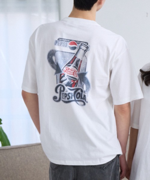 Ada.（エイダ）の「【DISCUS×PEPSI】バックプリント ルーズ 半袖T（Tシャツ/カットソー・メンズ・ブラック/ホワイト系/レッド系その他/ブルー系その他・M）」の6枚目の写真