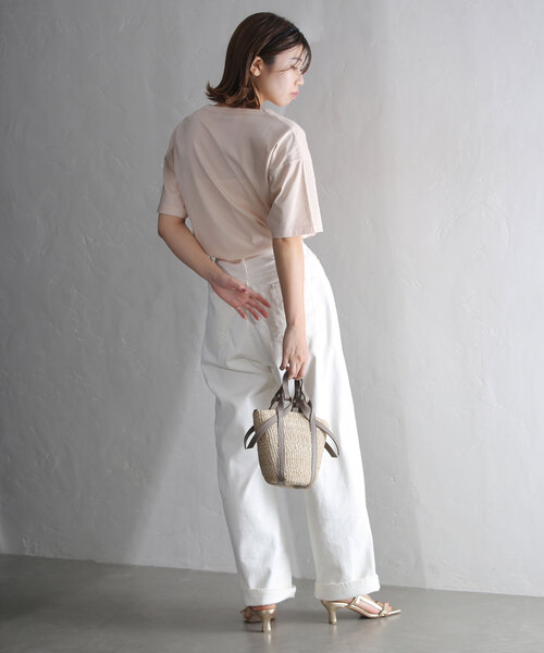 La TOTALITE(ラトータリテ)の「Le French ロゴTシャツ(Tシャツ/カットソー・レディース・ホワイト/ネイビー/ピンク系その他・FREE)」の12枚目の写真