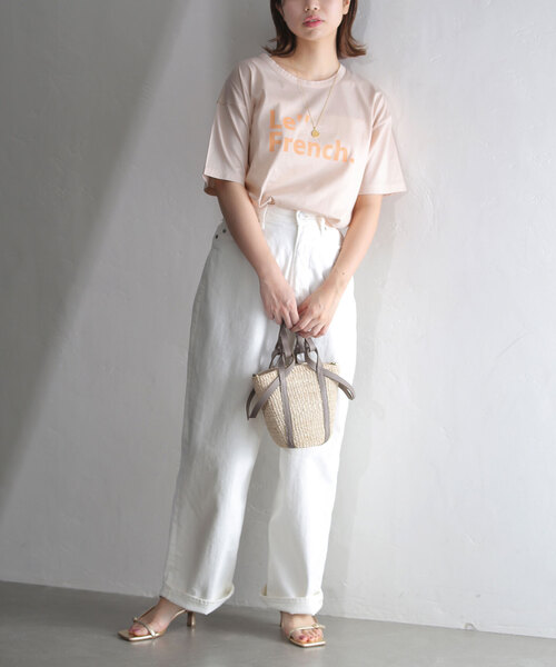 La TOTALITE(ラトータリテ)の「Le French ロゴTシャツ(Tシャツ/カットソー・レディース・ホワイト/ネイビー/ピンク系その他・FREE)」の13枚目の写真