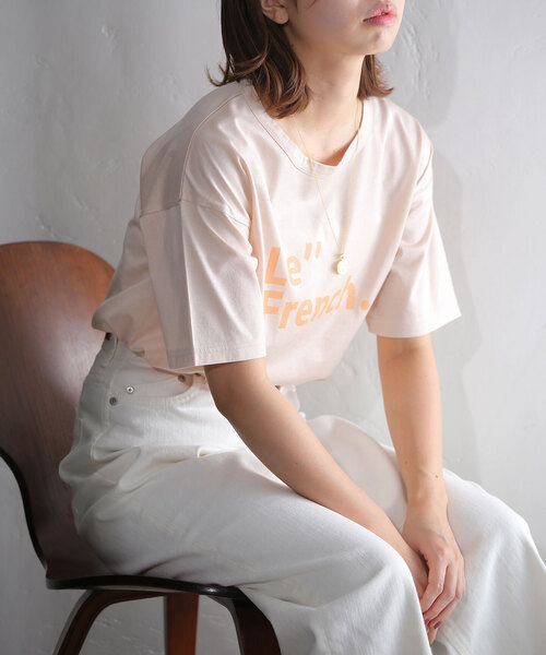 La TOTALITE(ラトータリテ)の「Le French ロゴTシャツ(Tシャツ/カットソー・レディース・ホワイト/ネイビー/ピンク系その他・FREE)」の15枚目の写真