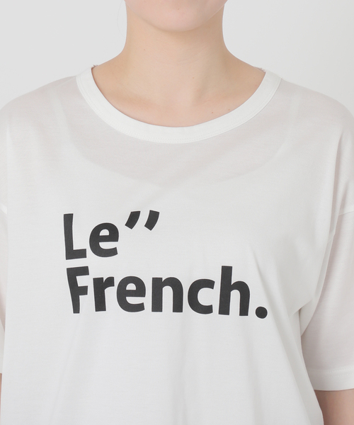 La TOTALITE(ラトータリテ)の「Le French ロゴTシャツ(Tシャツ/カットソー・レディース・ホワイト/ネイビー/ピンク系その他・FREE)」の19枚目の写真