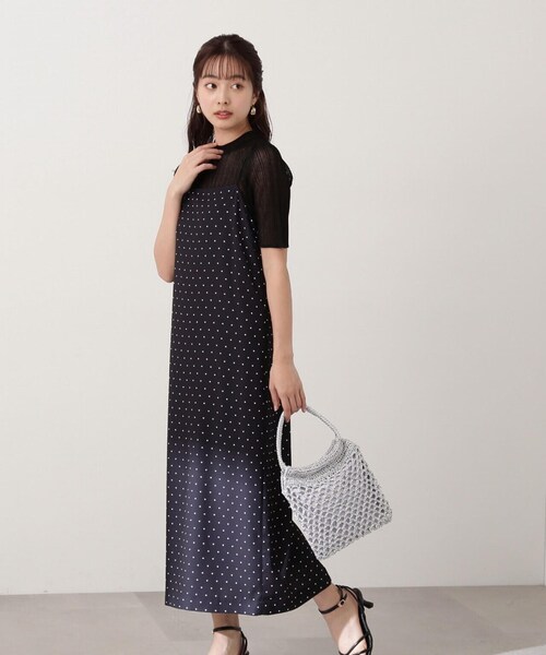 PROPORTION BODY DRESSING（プロポーションボディドレッシング）の「シアーショートニット / 1214170404（ニット/セーター・レディース・グレー/ブラック/ベージュ・FREE）」の8枚目の写真