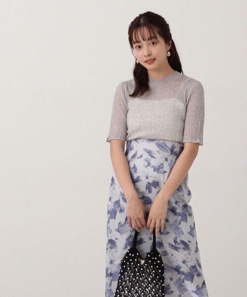 PROPORTION BODY DRESSING（プロポーションボディドレッシング）の「シアーショートニット / 1214170404（ニット/セーター・レディース・グレー/ブラック/ベージュ・FREE）」の20枚目の写真