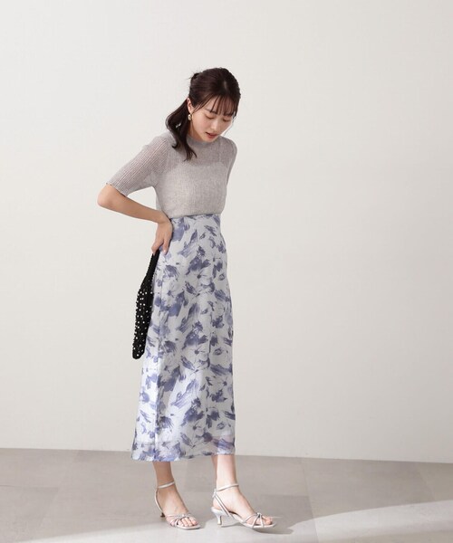 PROPORTION BODY DRESSING（プロポーションボディドレッシング）の「シアーショートニット / 1214170404（ニット/セーター・レディース・グレー/ブラック/ベージュ・FREE）」の21枚目の写真