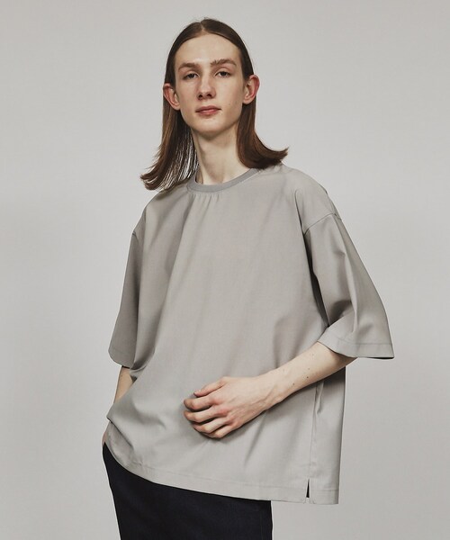 tk.TAKEO KIKUCHI(ティーケータケオキクチ)の「◆【吸水速乾】ポリトロプルオーバー(Tシャツ/カットソー・メンズ・ライトグレー/ブラック/ブルー/グレー・02/03)」の10枚目の写真