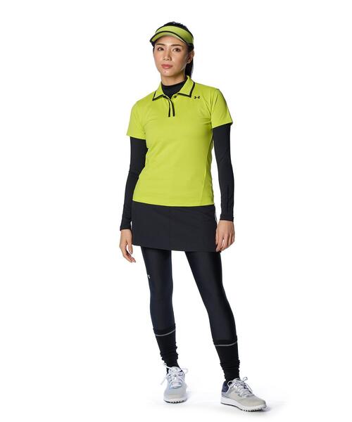 UNDER ARMOUR(アンダーアーマー)の「UAヒートギア コンプレッション ロングスリーブ モックネック シャツ(ゴルフ/レディース)(Tシャツ/カットソー・レディース・ブラック・M/L/S/XL)」の7枚目の写真