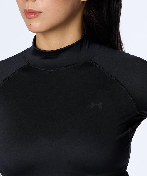 UNDER ARMOUR(アンダーアーマー)の「UAヒートギア コンプレッション ロングスリーブ モックネック シャツ(ゴルフ/レディース)(Tシャツ/カットソー・レディース・ブラック・M/L/S/XL)」の6枚目の写真