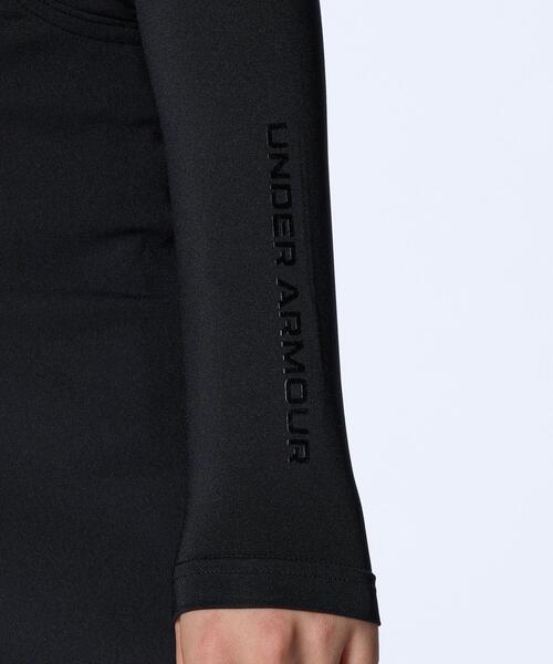 UNDER ARMOUR(アンダーアーマー)の「UAヒートギア コンプレッション ロングスリーブ モックネック シャツ(ゴルフ/レディース)(Tシャツ/カットソー・レディース・ブラック・M/L/S/XL)」の3枚目の写真