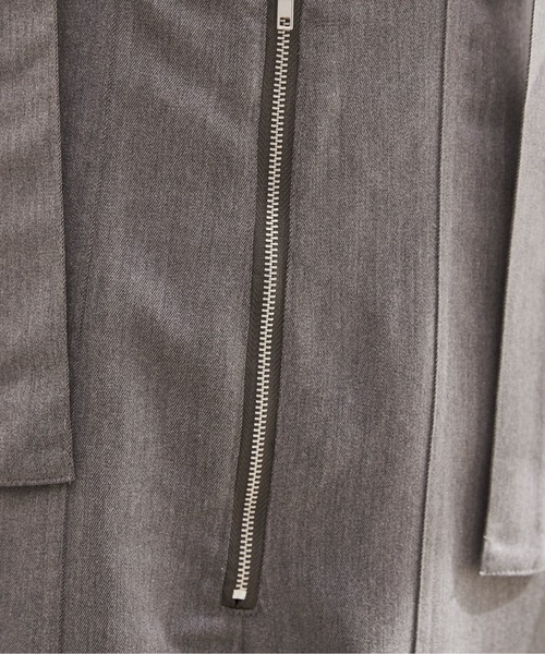 ANGIE（アンジー）の「フロントジップサロペット（サロペット/オーバーオール・レディース・ダークグレー/アイボリー/ブラック・FREE）」の10枚目の写真