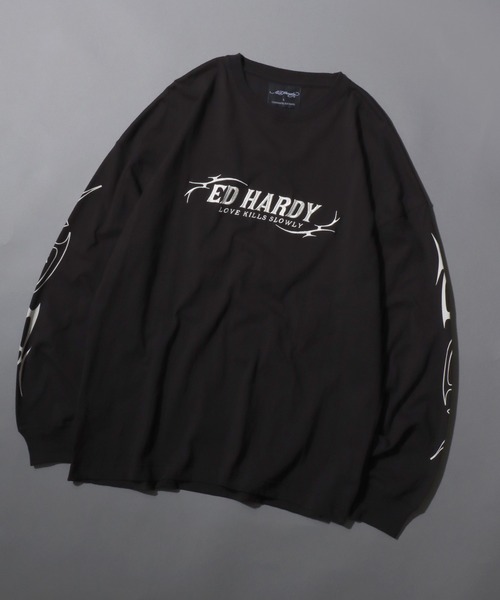 セール】Ed Hardy/エド・ハーディー オーバーサイズ ピグメント加工