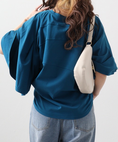 FUNALIVE(ファンアライブ)の「Abanicos ケープスリーブ プルオーバー(Tシャツ/カットソー・レディース・コバルトブルー/ブラック/オフホワイト・LL/L/M)」の11枚目の写真