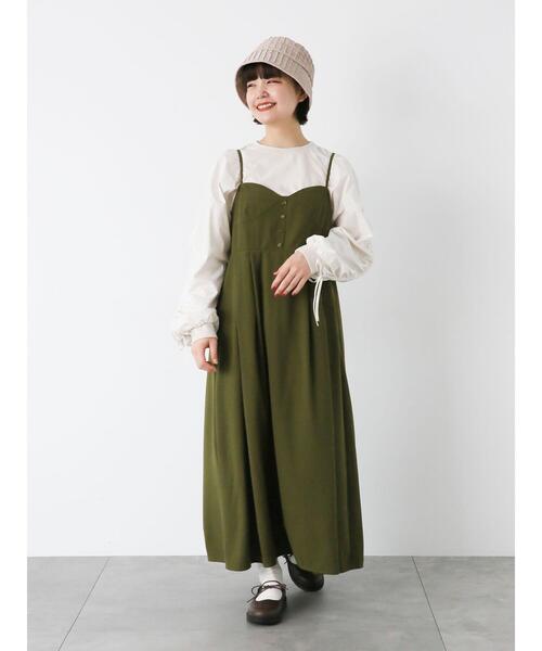 ehka sopo（エヘカソポ）の「袖ドロストラグランカットソー（Tシャツ/カットソー・レディース・ブルー/ライトベージュ/チャコールグレー・F）」の7枚目の写真