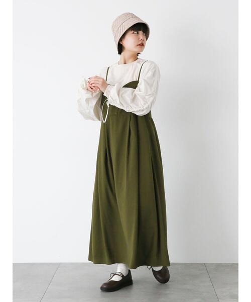 ehka sopo（エヘカソポ）の「袖ドロストラグランカットソー（Tシャツ/カットソー・レディース・ブルー/ライトベージュ/チャコールグレー・F）」の8枚目の写真