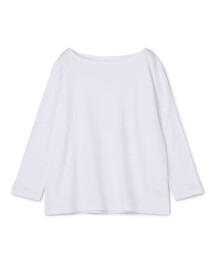 ガーゼフライスジャージー ボートネックプルオーバー（Tシャツ
