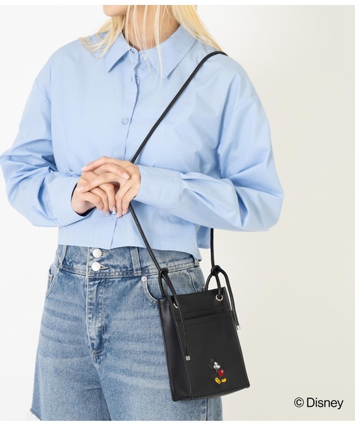 ANAP（アナップ）の「【ミッキーマウス】ANAP フェイクレザー ミニショルダーバッグ（ショルダーバッグ・レディース・ブラック・FREE）」の11枚目の写真