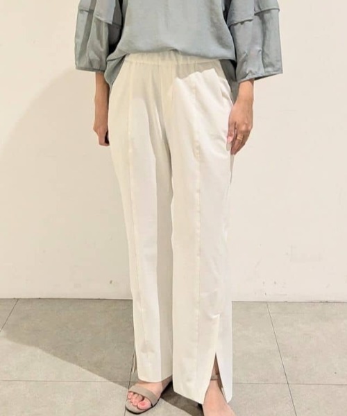 qualite（カリテ）の「【セットアップ対応】2WAYストレッチストレートパンツ（その他パンツ・レディース・ブラック/ベージュ/オフホワイト・34/36/38/40）」の3枚目の写真