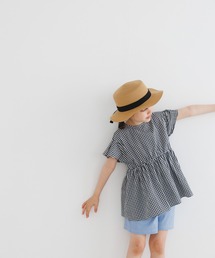 ギンガムチェックブラウス(KIDS)