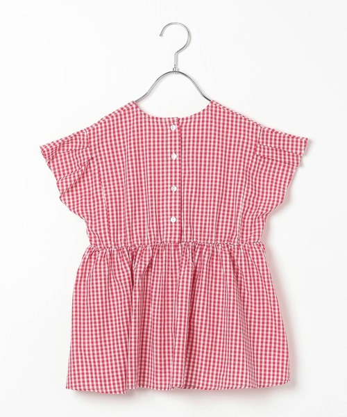 BAYFLOW（ベイフロー）の「ギンガムチェックブラウス（KIDS）（シャツ/ブラウス・キッズ・ブルー/ブラック/レッド・110cm/120cm/130cm/140cm/150cm）」の4枚目の写真
