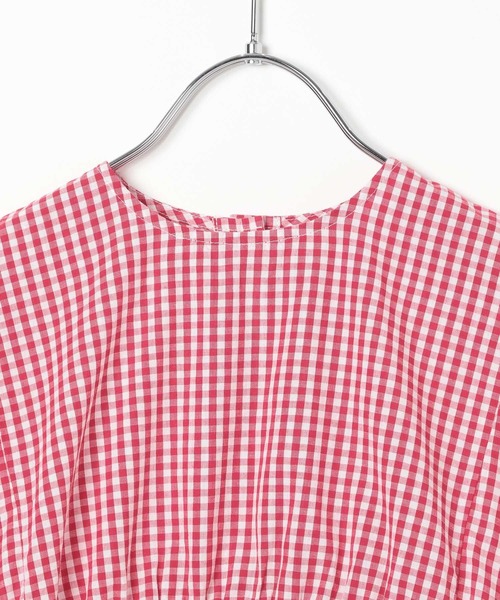 BAYFLOW（ベイフロー）の「ギンガムチェックブラウス（KIDS）（シャツ/ブラウス・キッズ・ブルー/ブラック/レッド・110cm/120cm/130cm/140cm/150cm）」の5枚目の写真