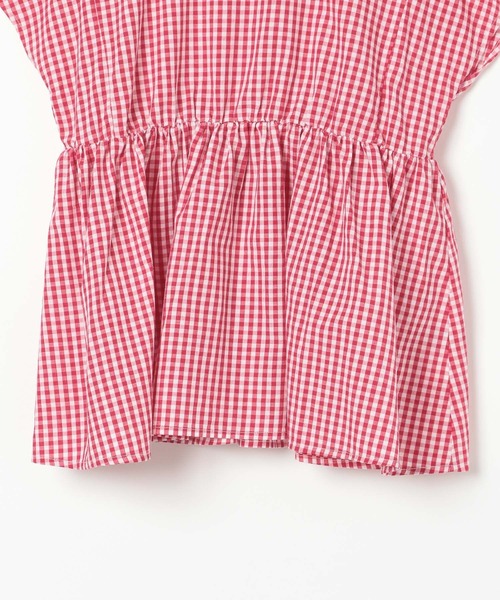 BAYFLOW（ベイフロー）の「ギンガムチェックブラウス（KIDS）（シャツ/ブラウス・キッズ・ブルー/ブラック/レッド・110cm/120cm/130cm/140cm/150cm）」の7枚目の写真