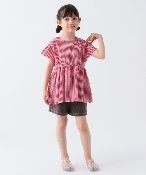 BAYFLOW（ベイフロー）の「ギンガムチェックブラウス（KIDS）（シャツ/ブラウス・キッズ・ブルー/ブラック/レッド・110cm/120cm/130cm/140cm/150cm）」の16枚目の写真