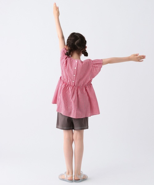 BAYFLOW（ベイフロー）の「ギンガムチェックブラウス（KIDS）（シャツ/ブラウス・キッズ・ブルー/ブラック/レッド・110cm/120cm/130cm/140cm/150cm）」の14枚目の写真