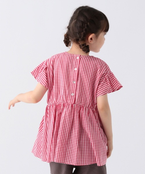 BAYFLOW（ベイフロー）の「ギンガムチェックブラウス（KIDS）（シャツ/ブラウス・キッズ・ブルー/ブラック/レッド・110cm/120cm/130cm/140cm/150cm）」の18枚目の写真