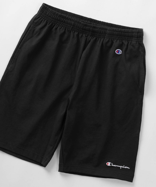 Champion(チャンピオン)の「【Champion/チャンピオン】ブランドネームロゴ刺繍&ミニワッペンデザイン コットンジャージー生地 ショーツ/ショートパンツ(その他パンツ・メンズ・モスグリーン/ホワイト/グレー/ブラック・M/L/XL)」の3枚目の写真