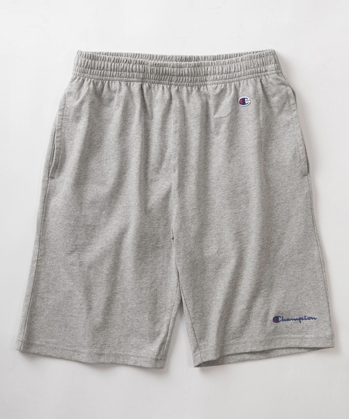 Champion(チャンピオン)の「【Champion/チャンピオン】ブランドネームロゴ刺繍&ミニワッペンデザイン コットンジャージー生地 ショーツ/ショートパンツ(その他パンツ・メンズ・モスグリーン/ホワイト/グレー/ブラック・M/L/XL)」の5枚目の写真